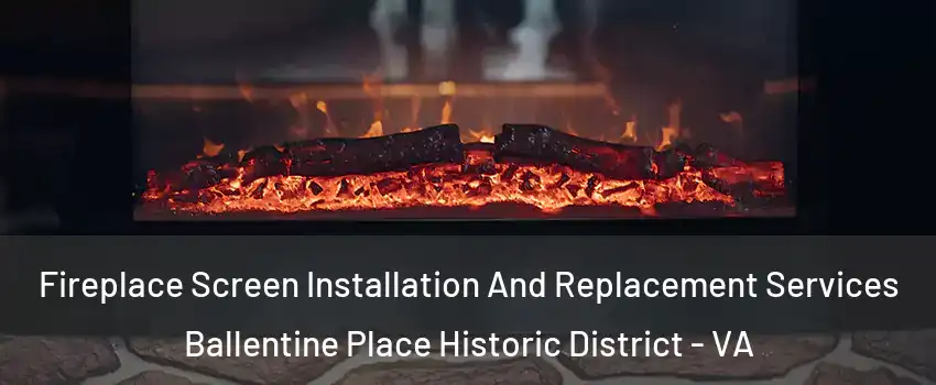 Fireplace Screen Installation And Replacement Services Ballentine Place Historic District - VA